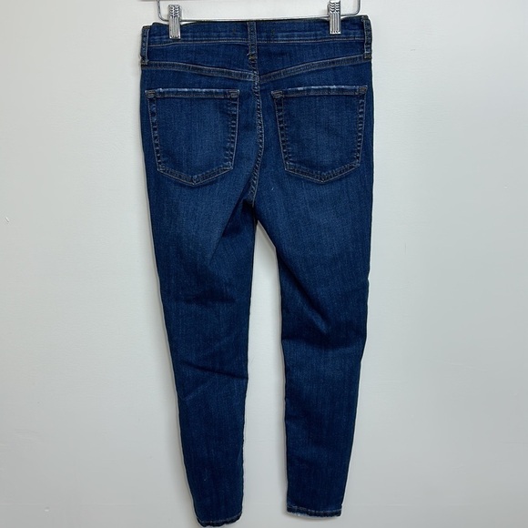 Free People High Waisted Distressed Skinny Jeans Size 28 - Picture 4 of 5